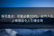 探花盘点：花絮必看TOP5，业内人士上榜理由令人引爆全场