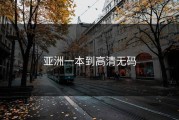 亚洲一本到高清无码