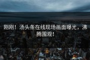 刚刚！汤头条在线现场画面曝光，沸腾围观！