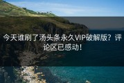 今天谁刷了汤头条永久VIP破解版？评论区已感动！